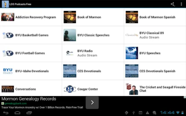 LDS Podcasts Free android App screenshot 0